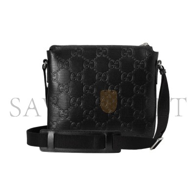 GUCCI GG EMBOSSED SMALL MESSENGER BAG 406410 (26*23*3cm)